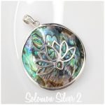 Abalone Lotus Pendant ASP 069