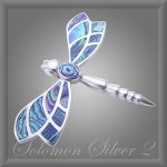 Abalone Dragonfly Pendant ASP 848