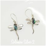 Abalone Dragonfly Earrings ASE 062