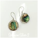 Abalone Round Earrings ASE 073