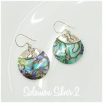 Abalone Round Earrings ASE 561