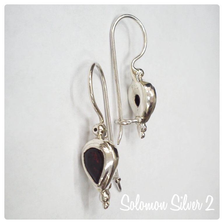 crystal-earrings-095.jpg Garnet Earrings CZE 095 - Image 1