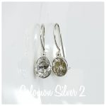 White Topaz Crystal Earrings CZE 190