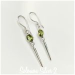 Peridot Earrings CZE 242