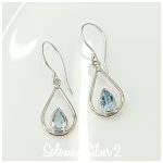 Blue Topaz Earrings CZE 246