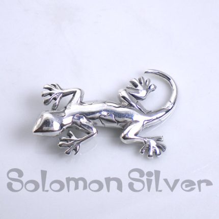 Silver Gecko Pendant SVP 032