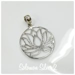 Silver Lotus Pendant SVP 055