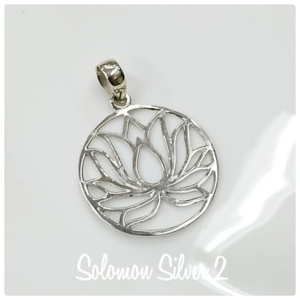Silver Lotus Pendant SVP 055