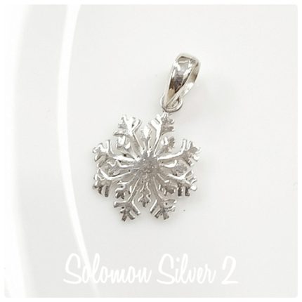 Silver Snowflake Pendant SVP 056